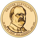 Grover Cleveland Presidential Dollar – Image from US Mint