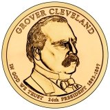 Grover Cleveland Presidential Dollar – Image from US Mint