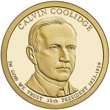 Calvin Coolidge Presidential Dollar – Image from US Mint