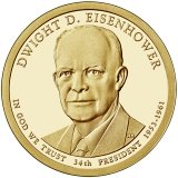 Dwight D. Eisenhower Presidential Dollar – Image from US Mint