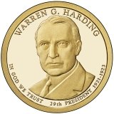 Warren G. Harding Presidential Dollar – Image from US Mint