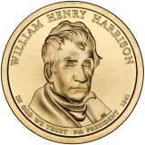 William Henry Harrison Presidential Dollar – Image from US Mint