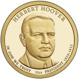 Herbert Hoover Presidential Dollar – Image from US Mint