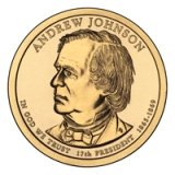 Andrew Johnson Presidential Dollar – Image from US Mint