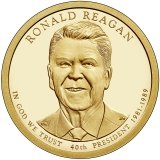 Ronald Reagan Presidential Dollar – Image from US Mint