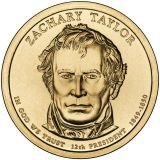 Zachary Taylor Presidential Dollar – Image from US Mint
