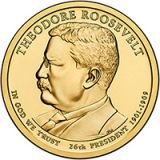 Theodore Roosevelt Presidential Dollar – Image from US Mint