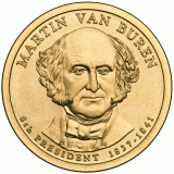 Martin Van Buren Presidential Dollar – Image from US Mint